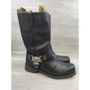 Harley-Davidson 98408 Harness Black Leather Men’s Motorcycle Riding Boots 13